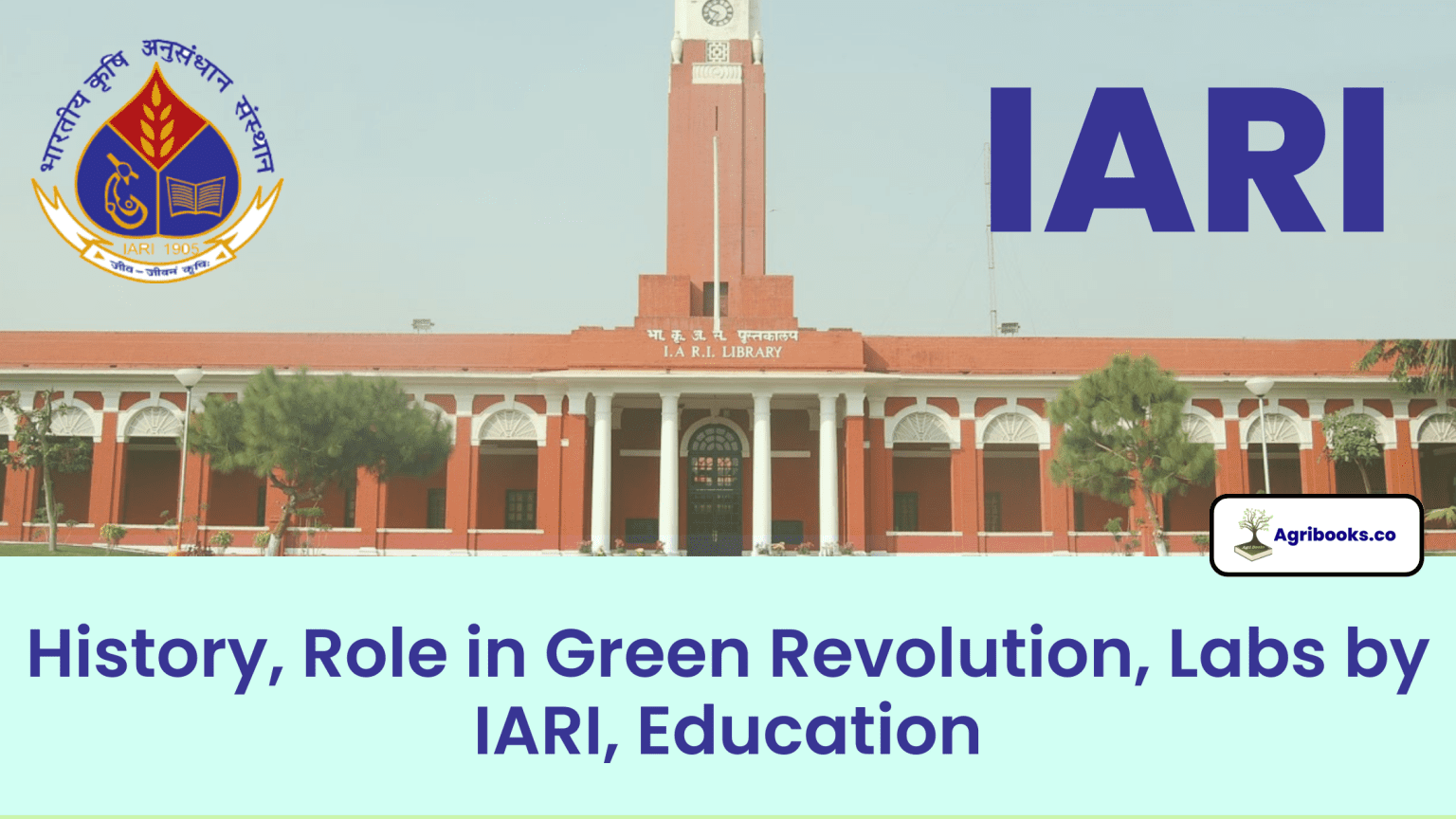 Indian Agricultural Research Institute Iari Agri Books