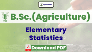 Elementary Statistics BSc Agriculture ICAR E-Course PDF Download