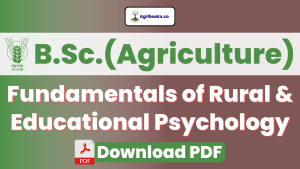 Fundamentals of Rural & Educational Psychology ICAR E-Course PDF Download