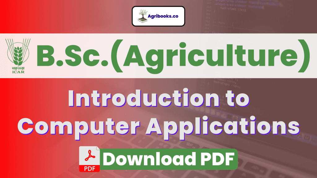 Introduction to Computer Applications ICAR E-Course Free PDF Download