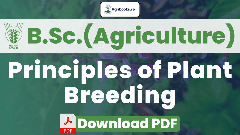 Principles Of Plant Breeding B.Sc. Agriculture ICAR E-Course PDF ...