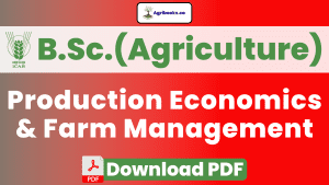 Production Economics & Farm Management ICAR E-Course PDF Download