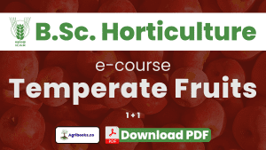 Temperate Fruits BSc Horticulture ICAR E Course PDF Download