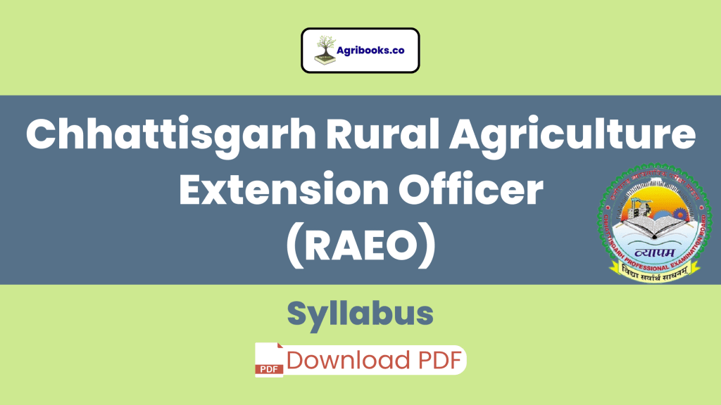 Chhattisgarh Rural Agriculture Extension Officer (RAEO)
