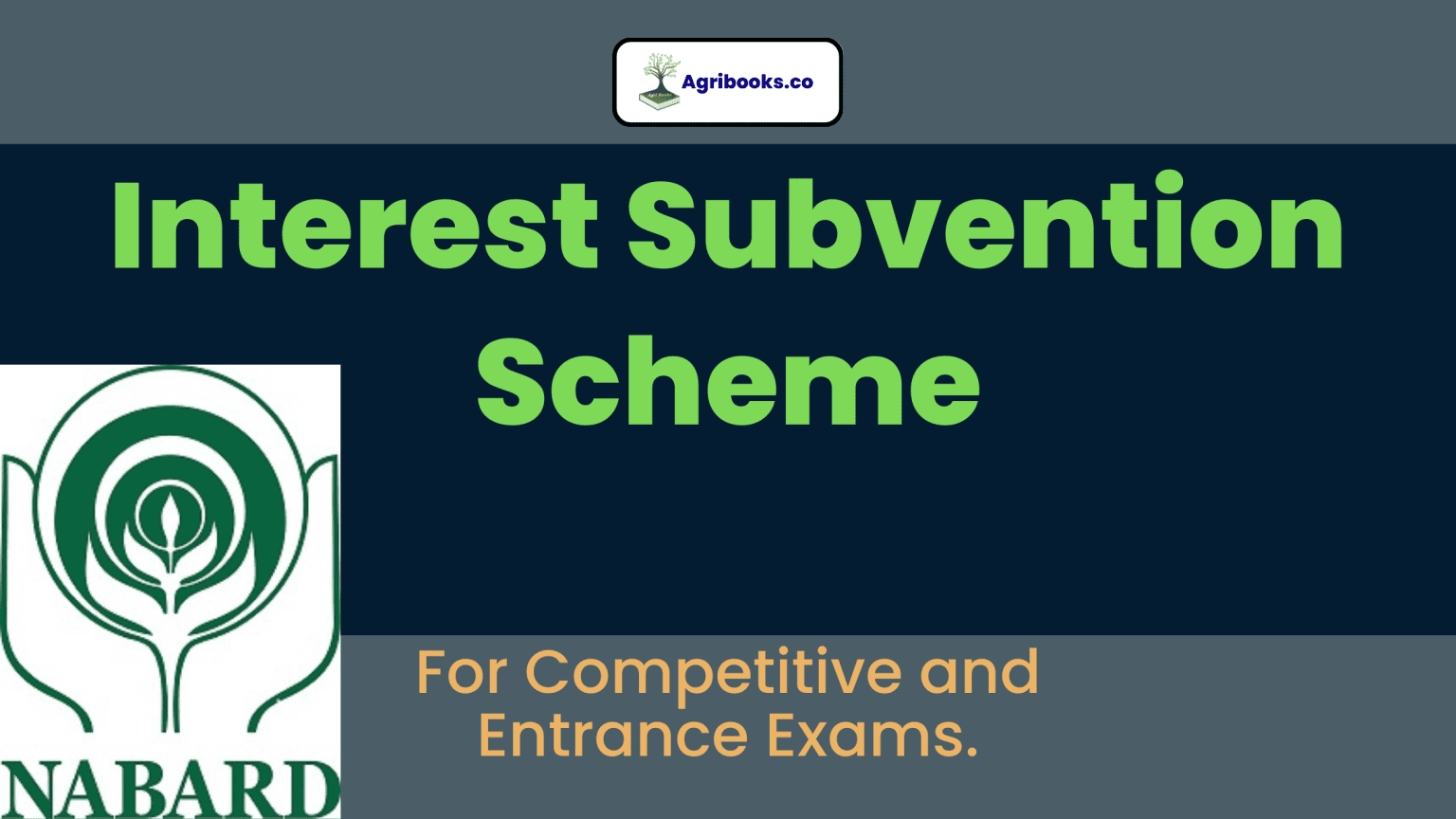 Interest Subvention Scheme - Agri Books