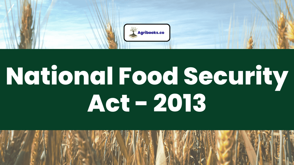 National Food Security Act (NFSA) AgriBooks Agri Books