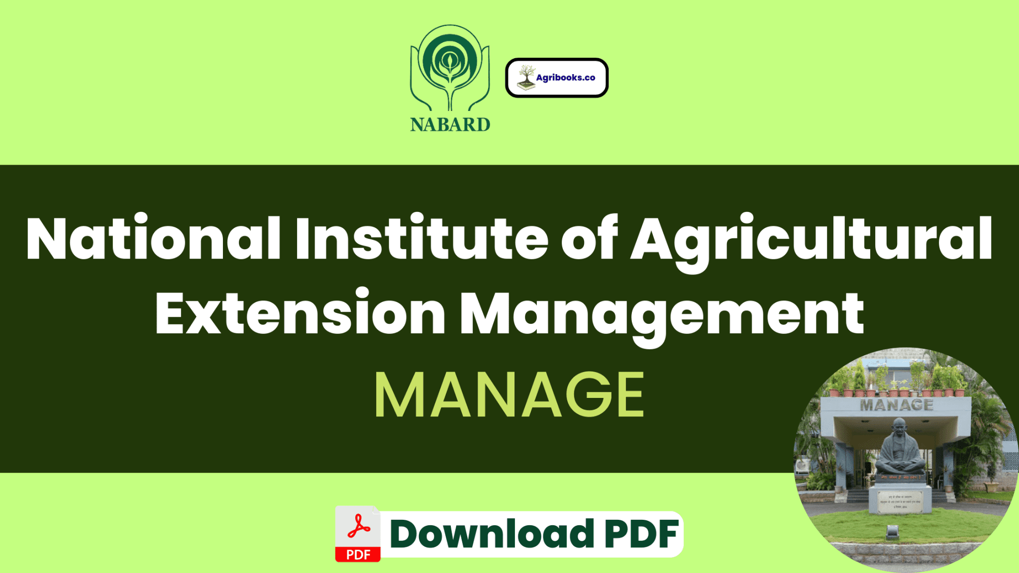 National Institute of Agricultural Extension Management - AgriBooks ...