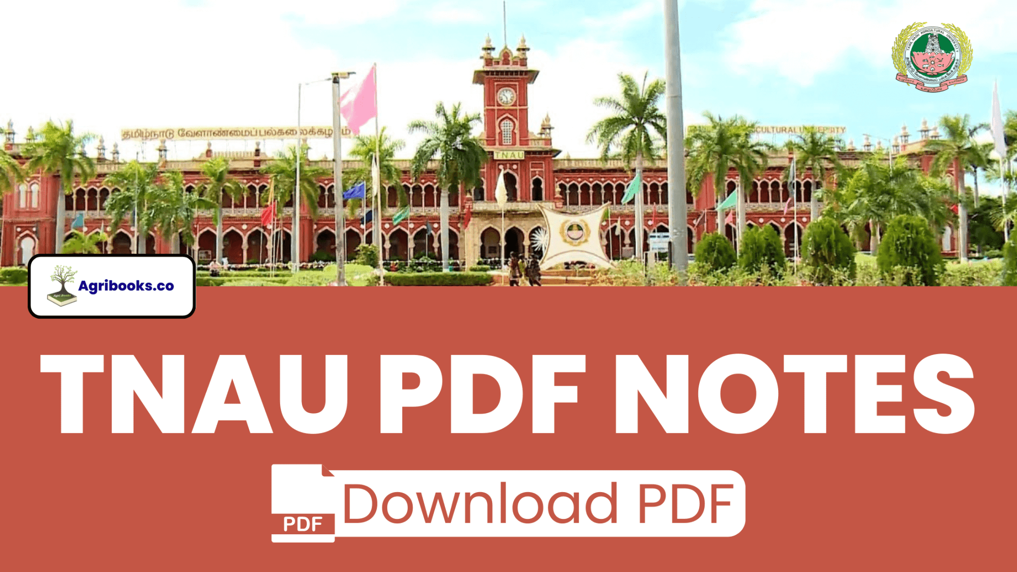 TNAU PDF Notes - TNAU e Courses | TNAU Notes PDF Download - Agri Books