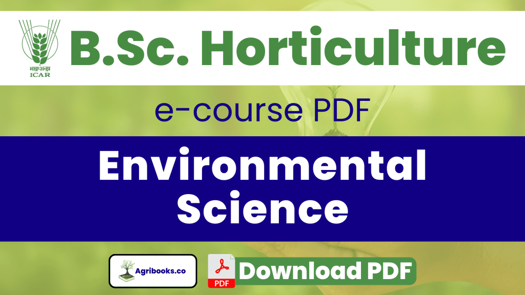 Environmental Science BSc Horticulture PDF Download - Agri Books