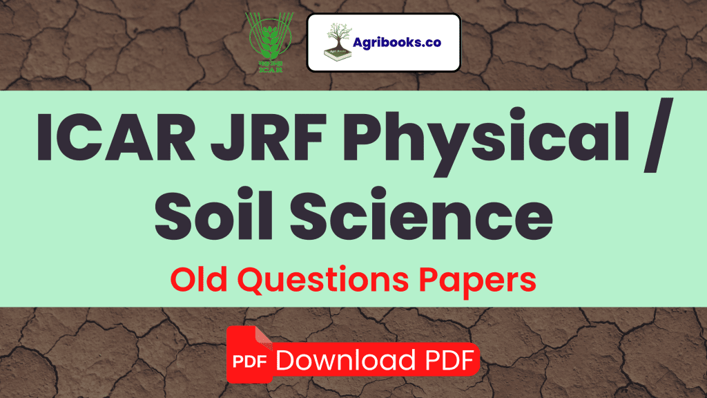 icar jrf soil science question paper
