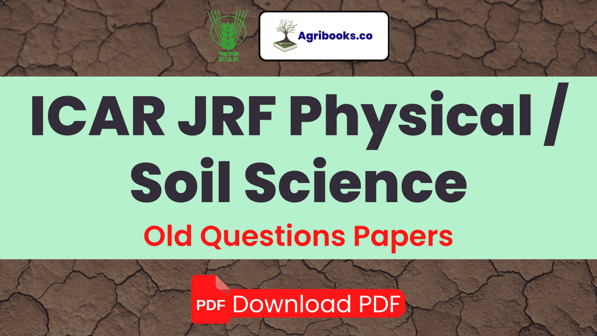 ICAR JRF Plant Science Solved Previous Papers PDF Agri Books