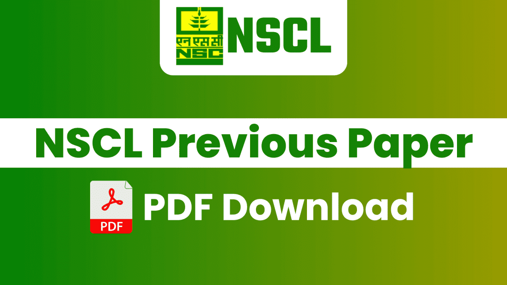 NSCL Previous Year Question Paper - Agri Books